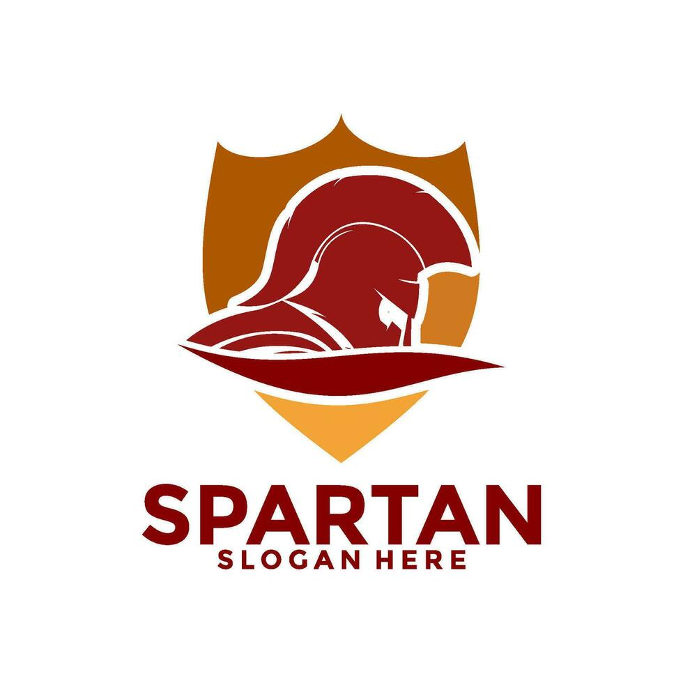 spartaans logo vector, spartaans helm logo vector illustratie ontwerp sjabloon