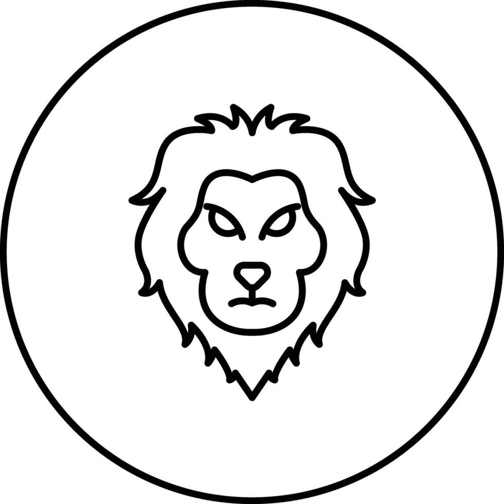 berg leeuw vector icoon