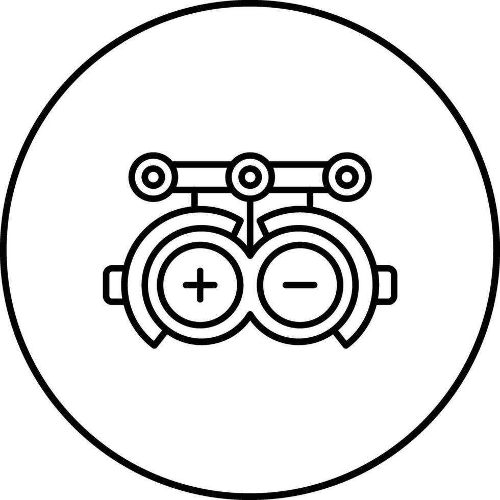 optometrie vector icoon