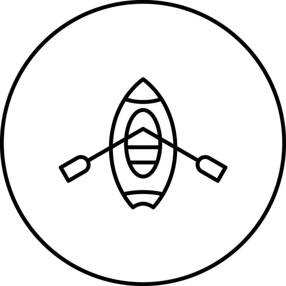 kajakken vector pictogram