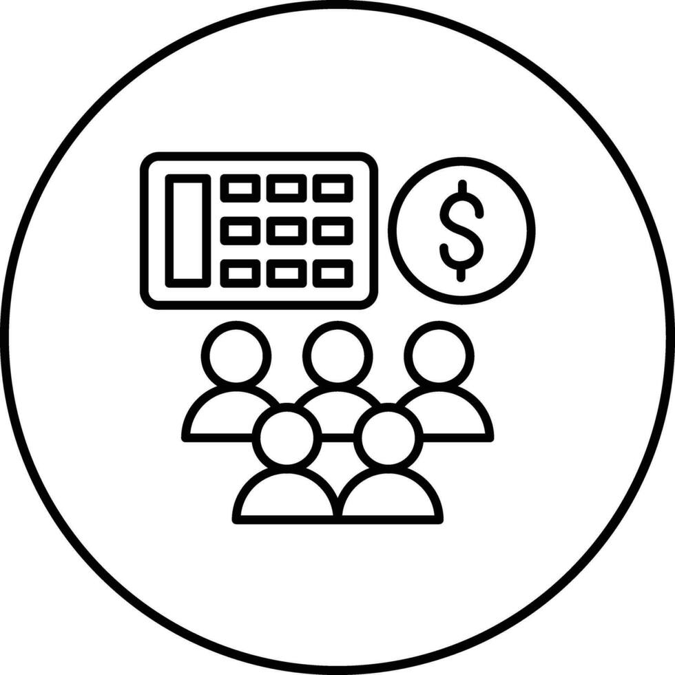 openbaar accounting vector icoon