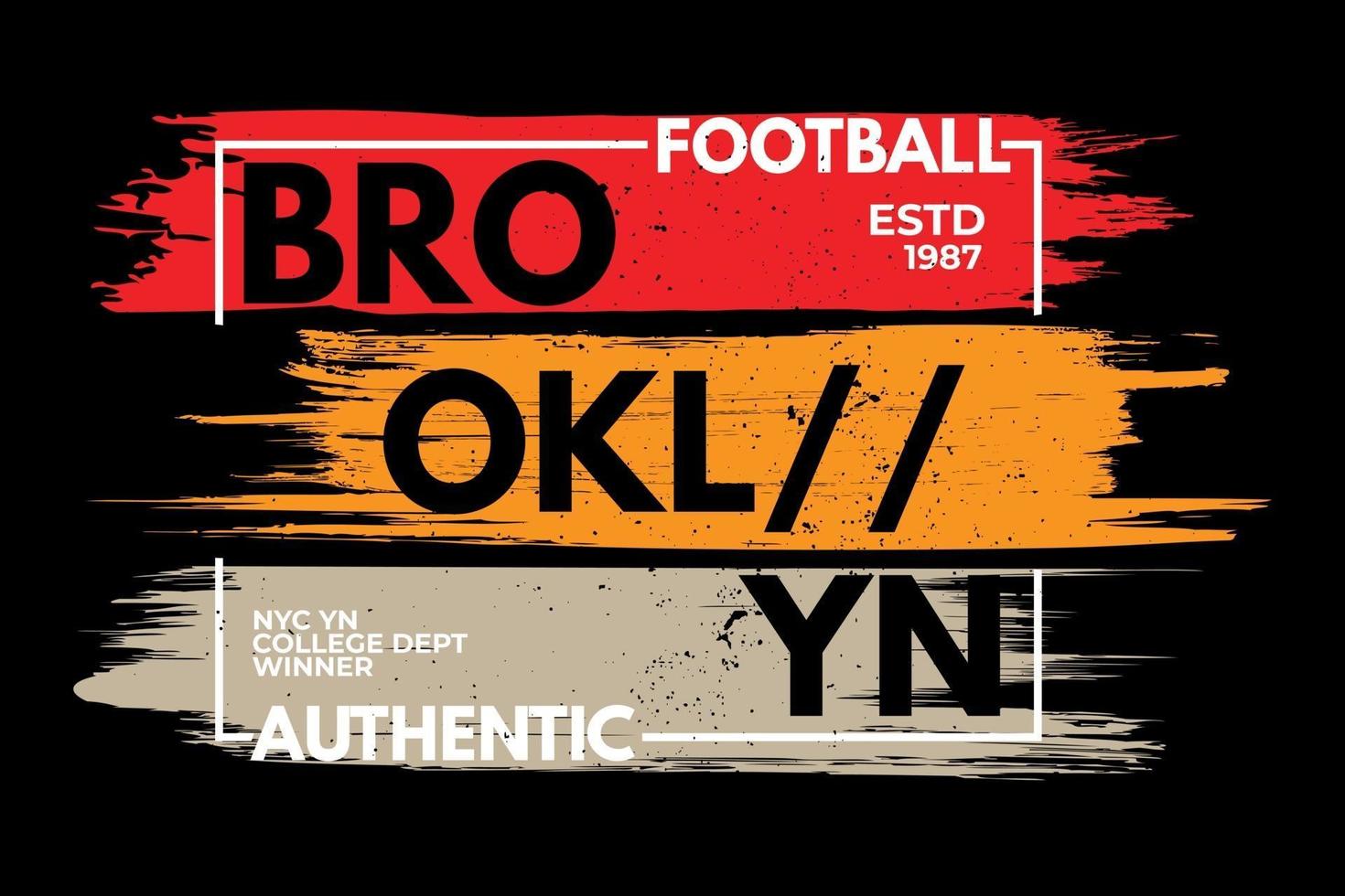 Brooklyn authentiek voetbal vector