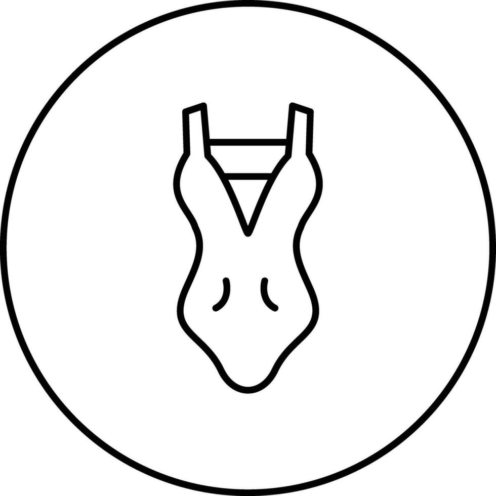 Dames zwempak vector icoon