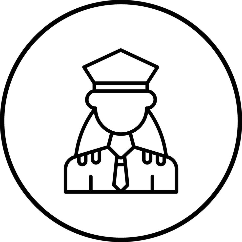 Politie officier vector icoon