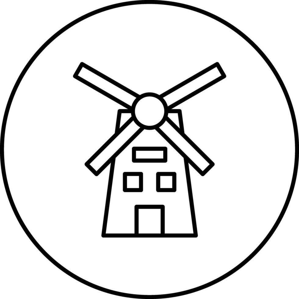 wind molen vector icoon