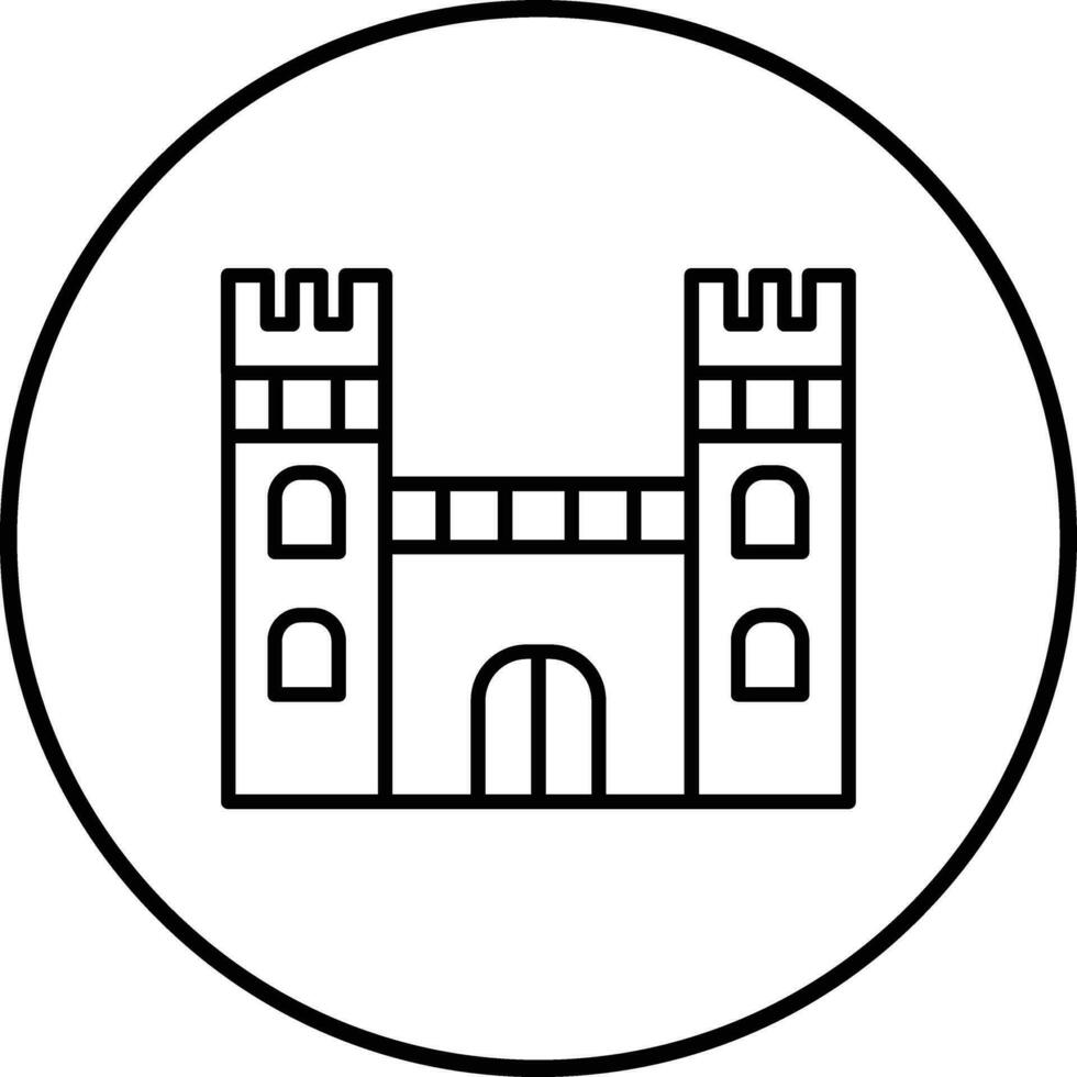 kasteel vector pictogram