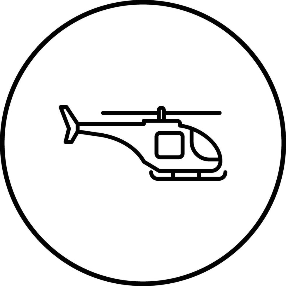 leger helikopter vector icoon