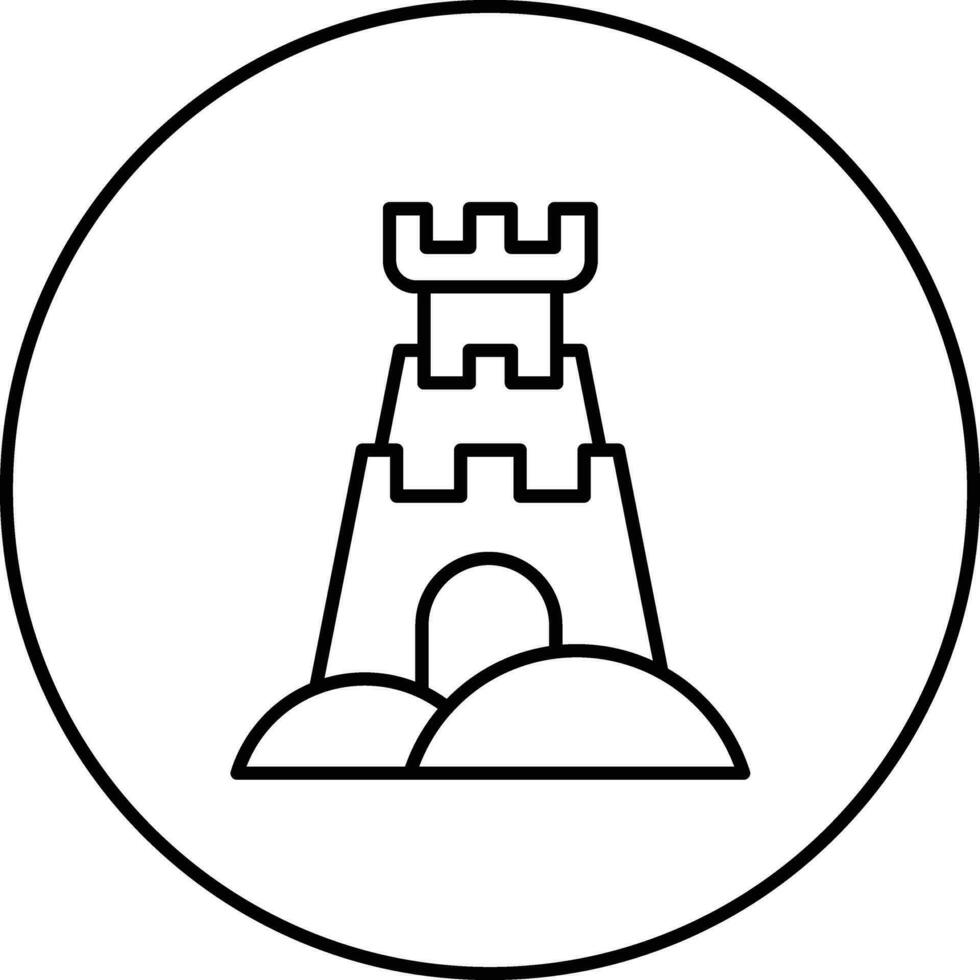 kasteel vector pictogram