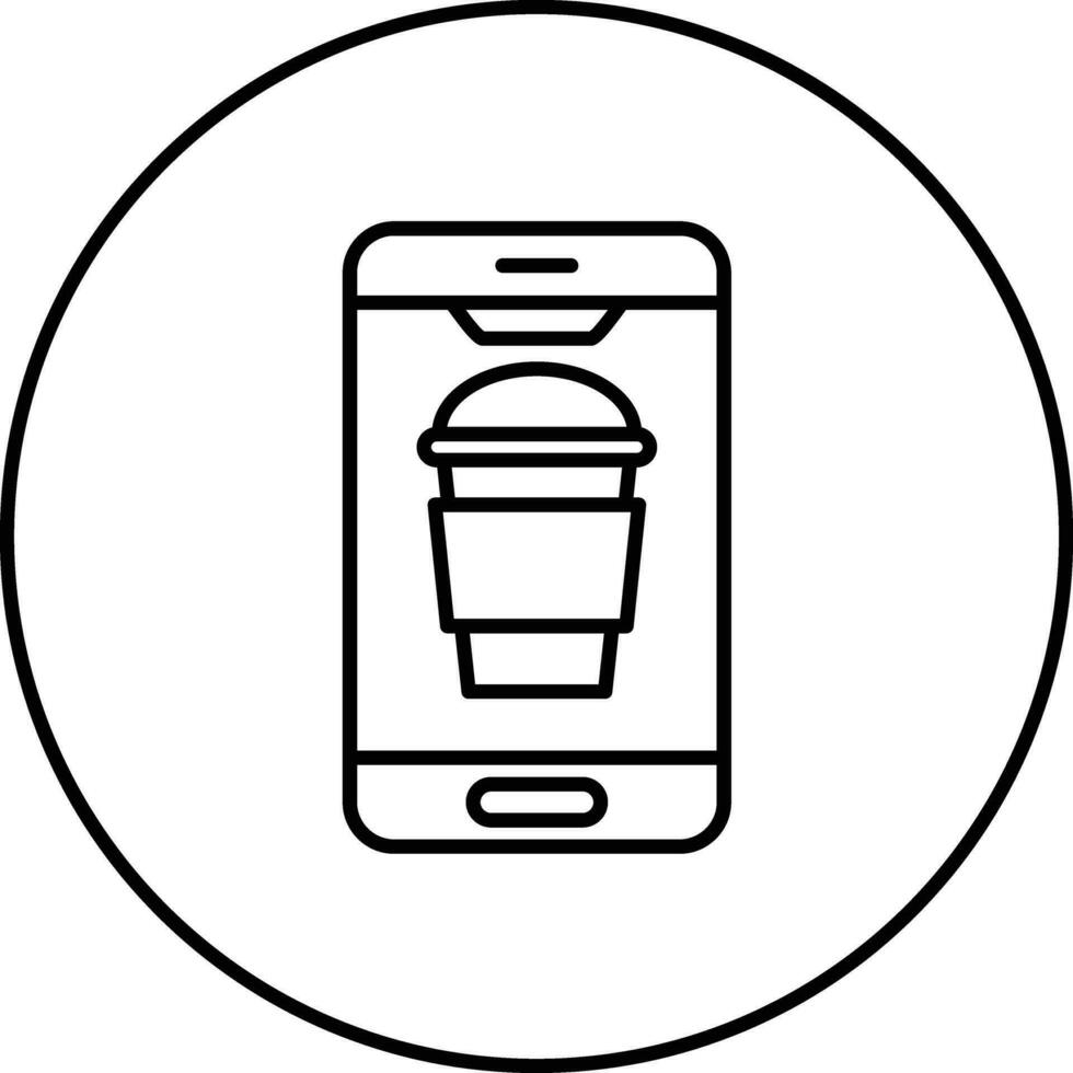 koffie mobiel vector icoon