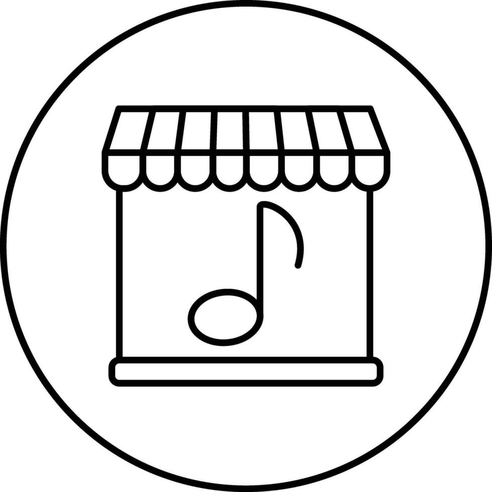 muziek- winkel vector icoon