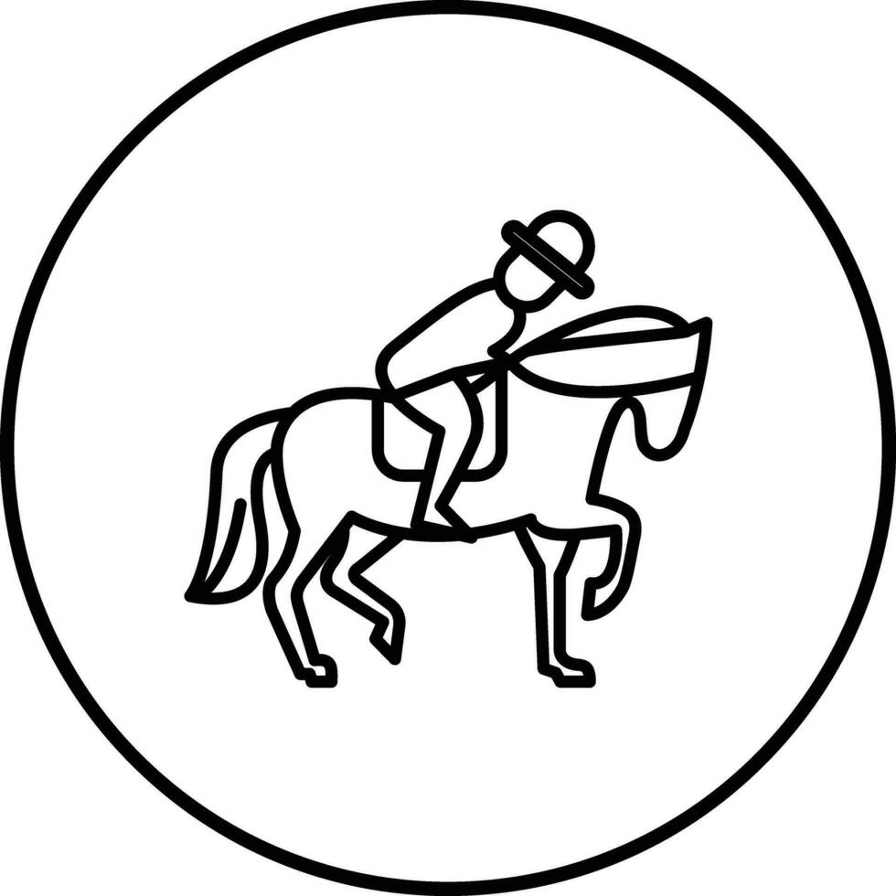 paard rijder vector icoon