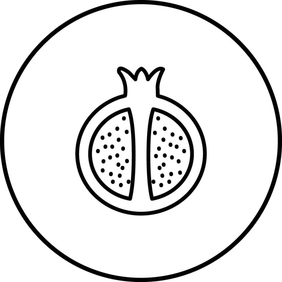 granaatappel vector icon