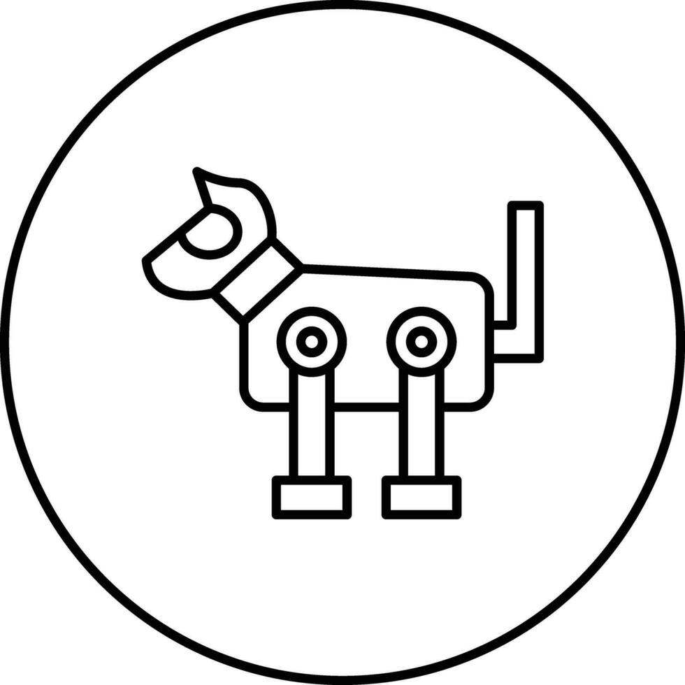 robot hond vector icoon