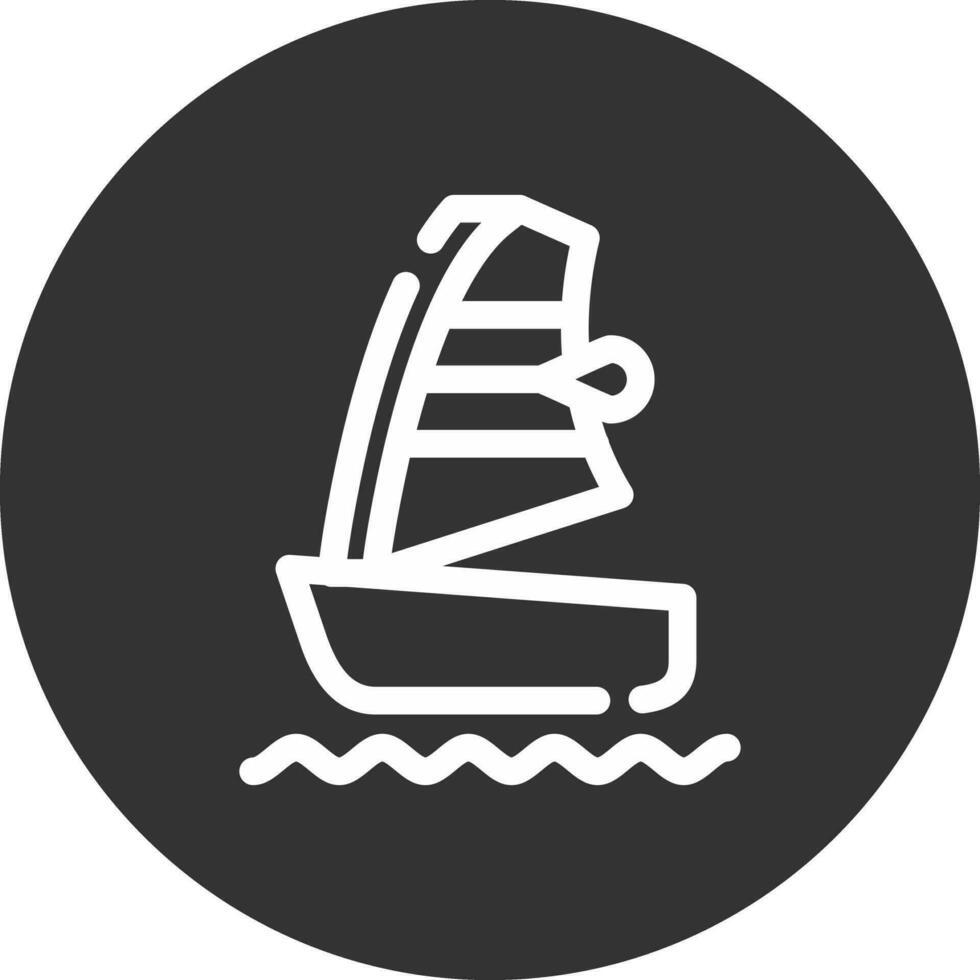windsurfen creatief icoon ontwerp vector