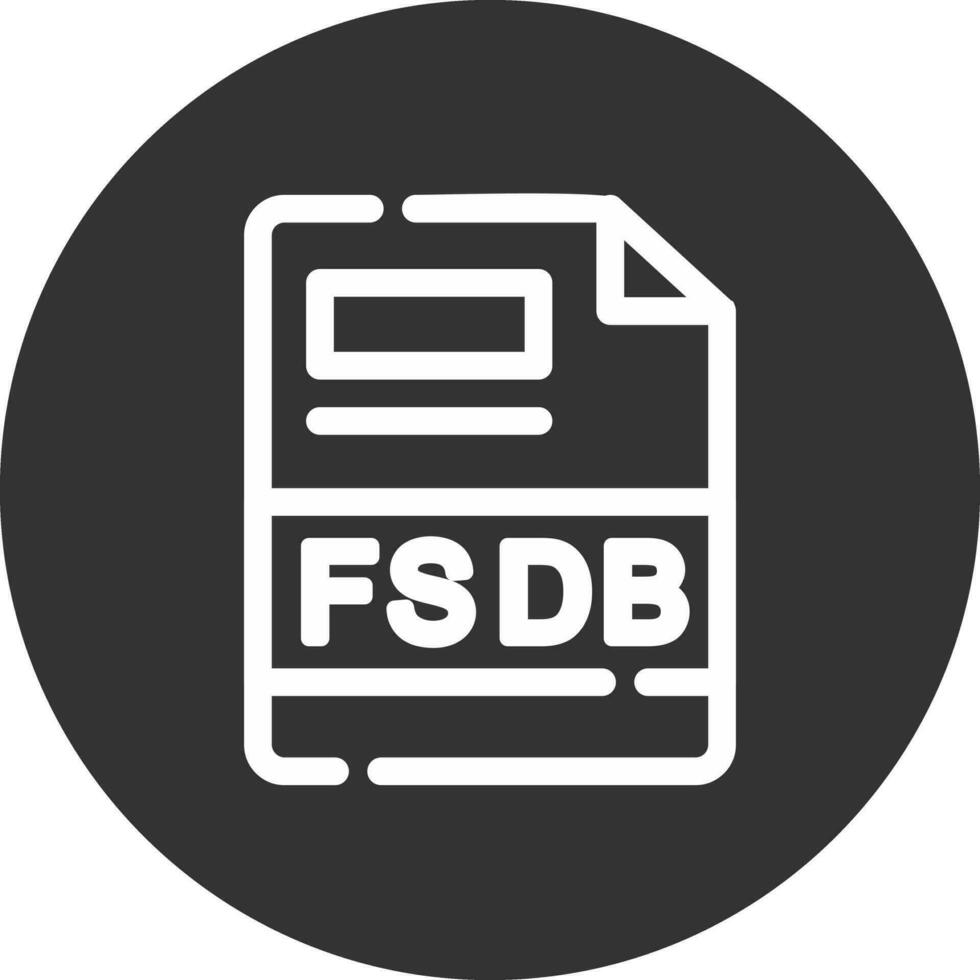 fsdb creatief icoon ontwerp vector