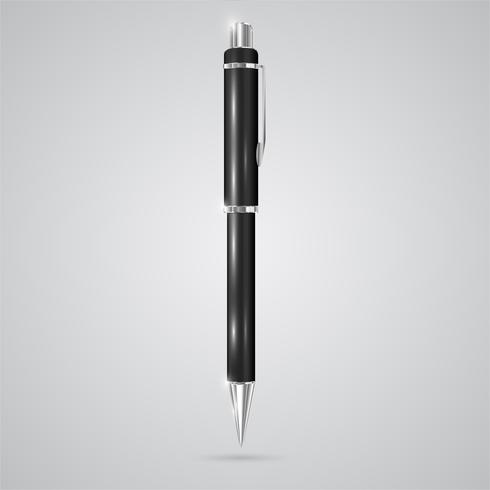 Kleurrijke realistische pen, vector