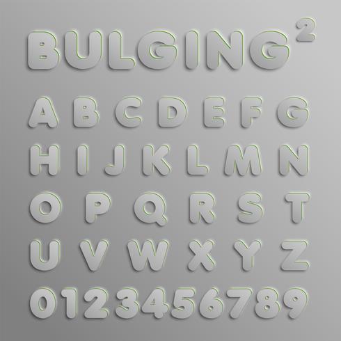 Realistische 3D-lettertype, vector