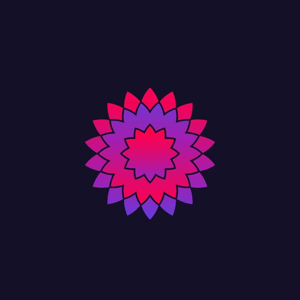 abstracte bloem logo, vector