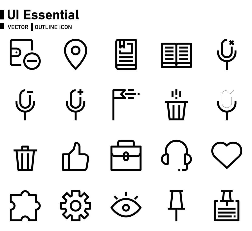 ui essentieel pictogram vector