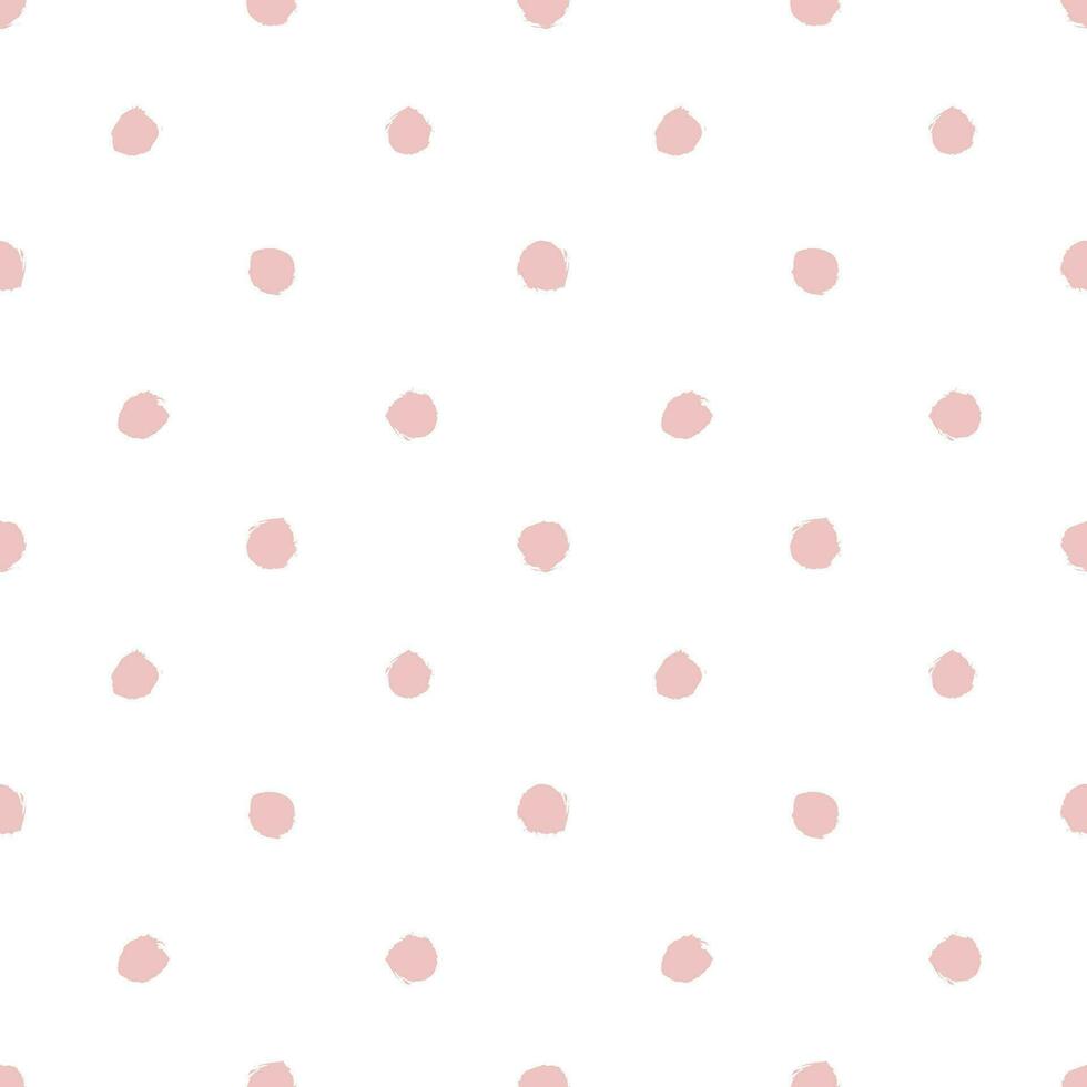 een roze en wit polka punt patroon vector