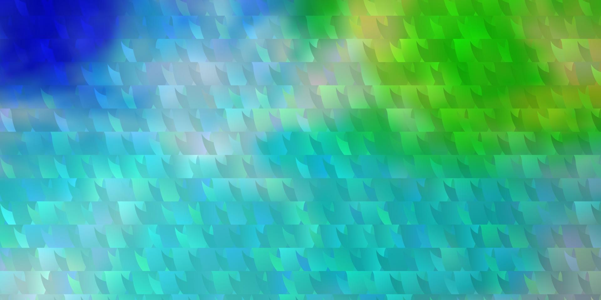 lichtblauw, groen vectorpatroon met veelhoekige stijl. vector