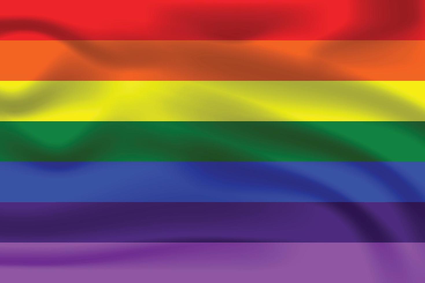 regenboog trots vlag voor lgbtq gratis vectorillustratie vector