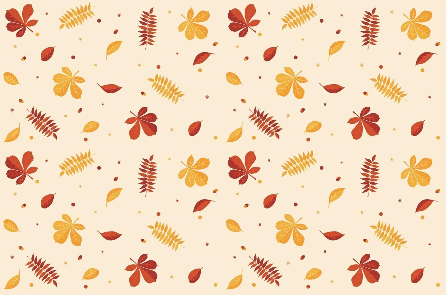 blad naadloos patroon. herfst. de light versie. vector