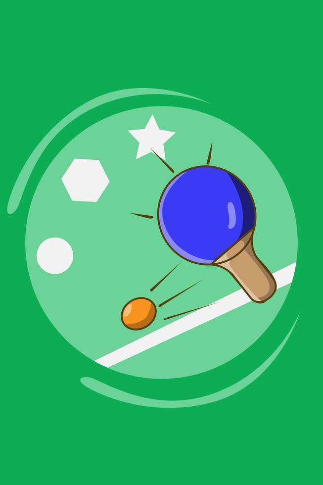 ping pong cartoon afbeelding vector