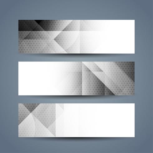 Moderne banners instellen vector