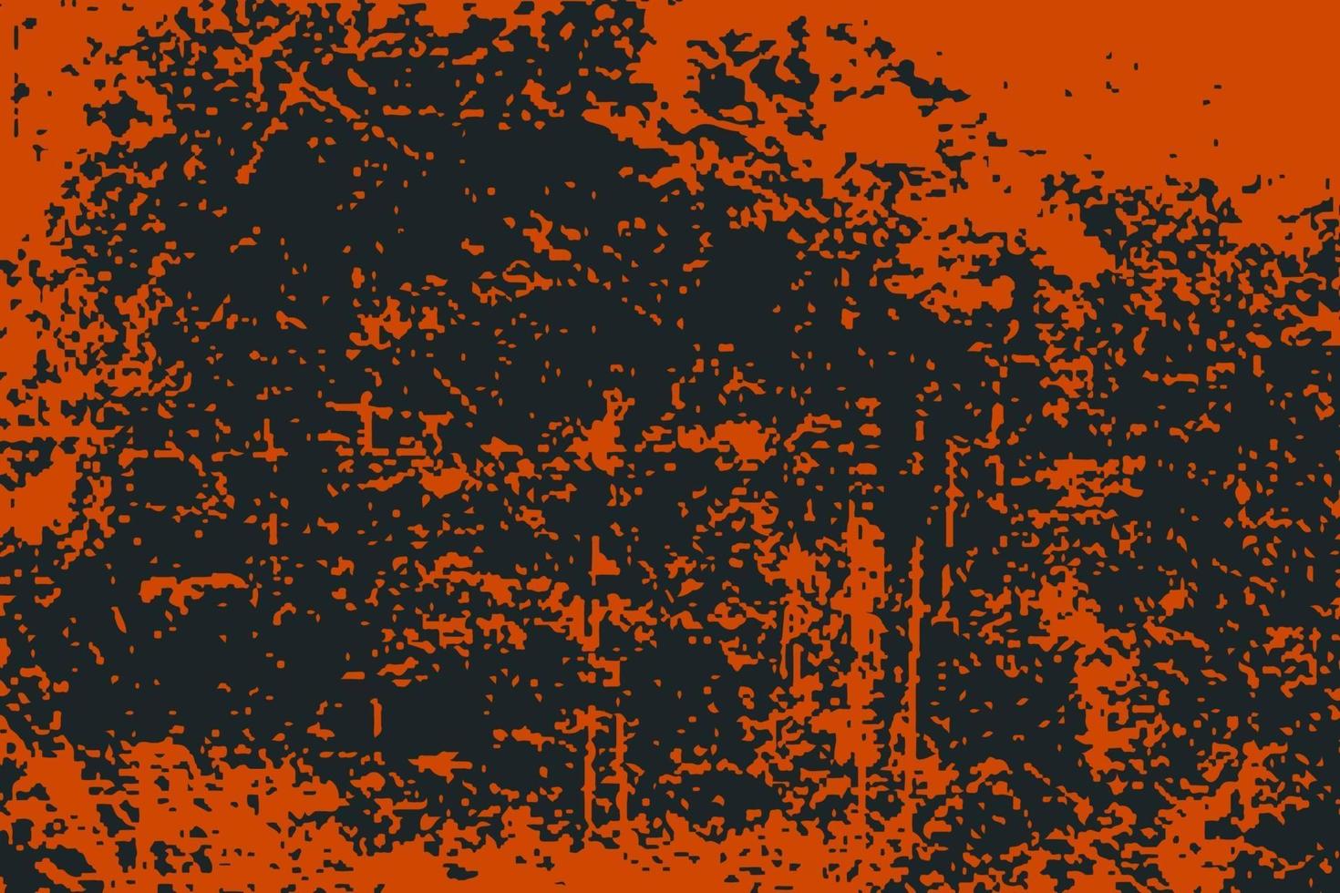 halloween vintage, zwarte en oranje achtergrond met grunge textuur vector