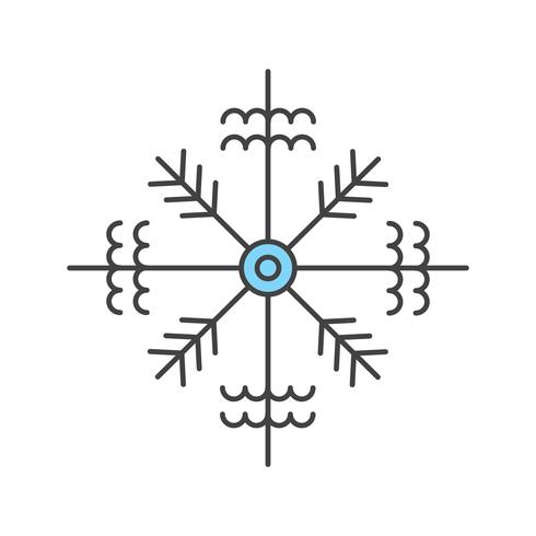 vector sneeuwvlok pictogram