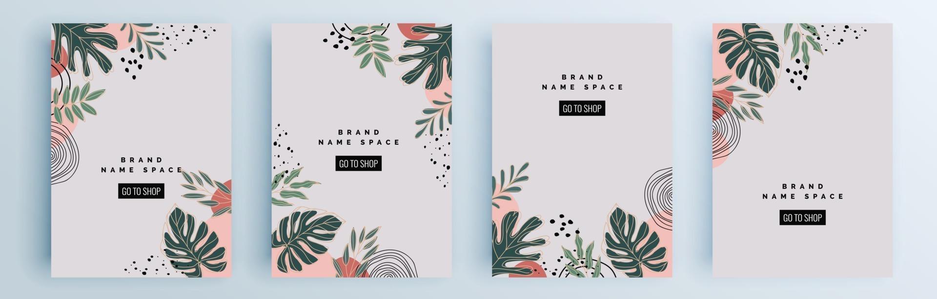 moderne abstracte covers set, minimaal covers ontwerp, kleurrijk geometrisch vector