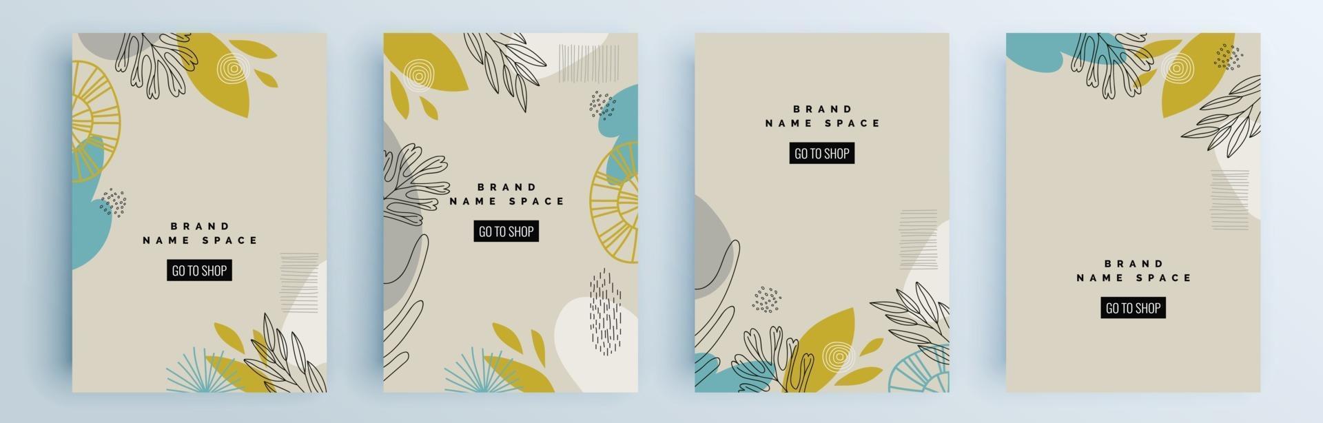 moderne abstracte covers set, minimaal covers ontwerp, kleurrijk geometrisch vector