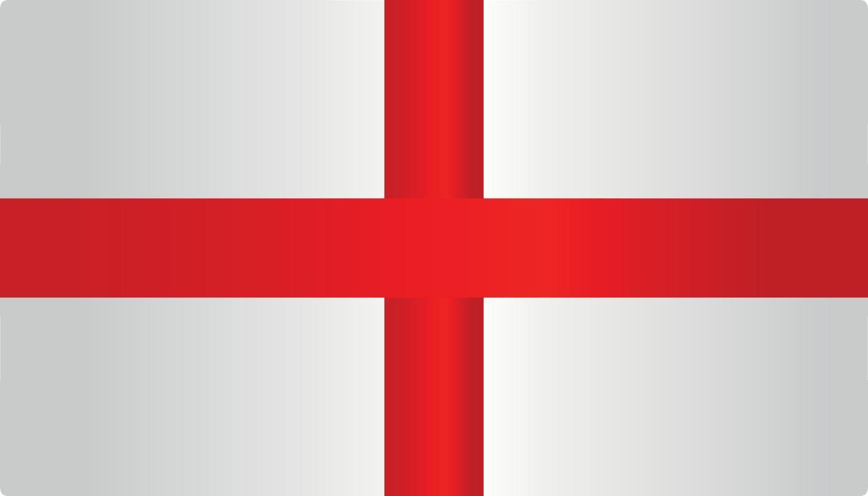 engeland land vlag symbool platte vector met kleurverloop