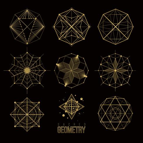 Heilige geometrie vormen vector