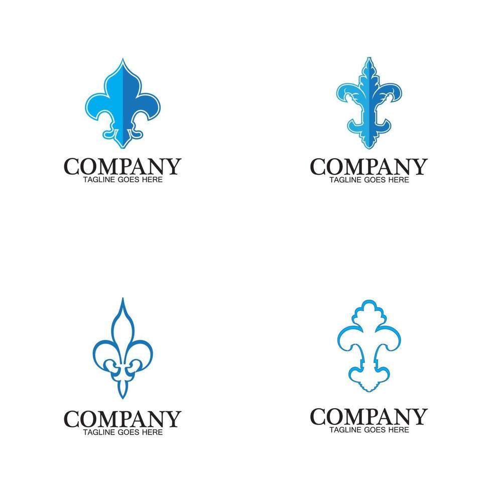 fleur de lis vector pictogram ontwerpsjabloon