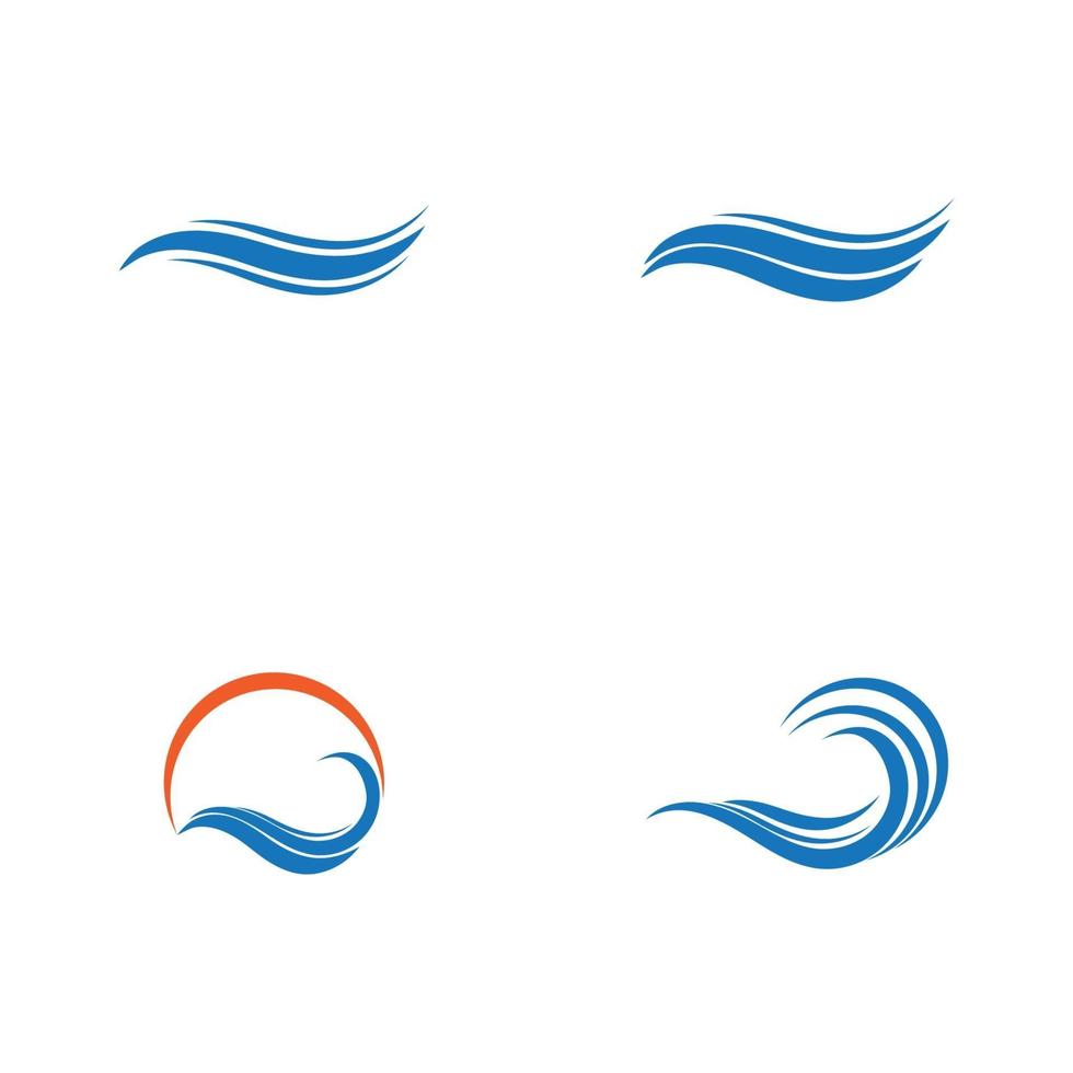 water golf symbool en pictogram logo sjabloon vector