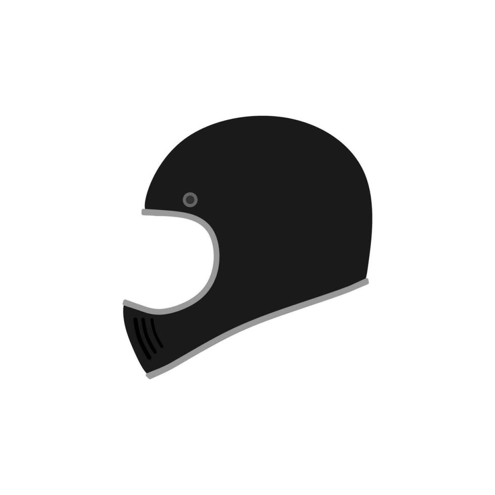motorfiets helm vlak ontwerp vector illustratie geïsoleerd Aan wit achtergrond. motorfiets helm naar beschermen de hoofd.
