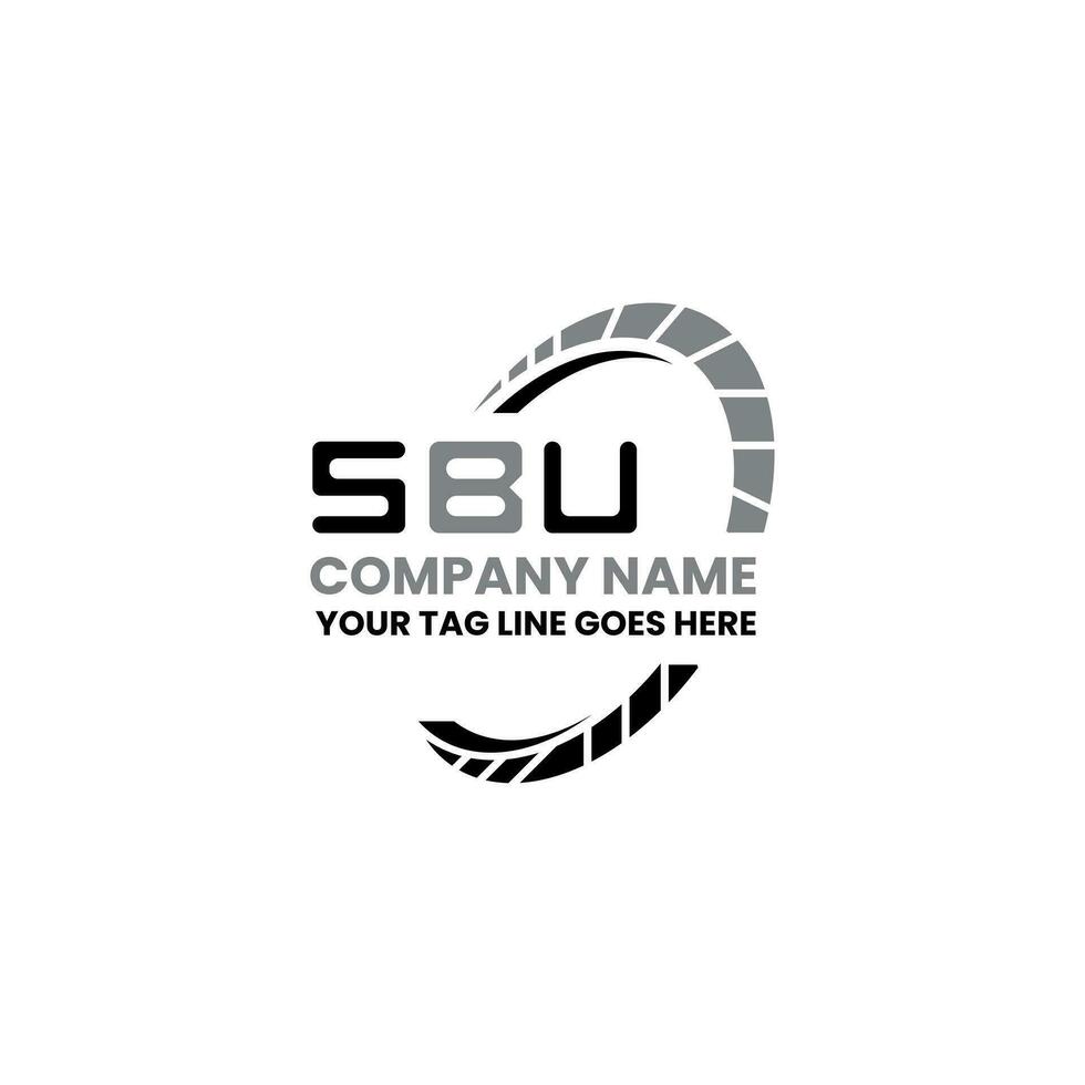 sbu brief logo vector ontwerp, sbu gemakkelijk en modern logo. sbu luxueus alfabet ontwerp