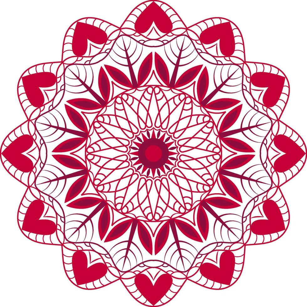 deze mandala is decoratief elementen. patroon, kanten kleedje, decoratief ornament, ornament, reliëf patroon, decoratief ontwerp element, vector