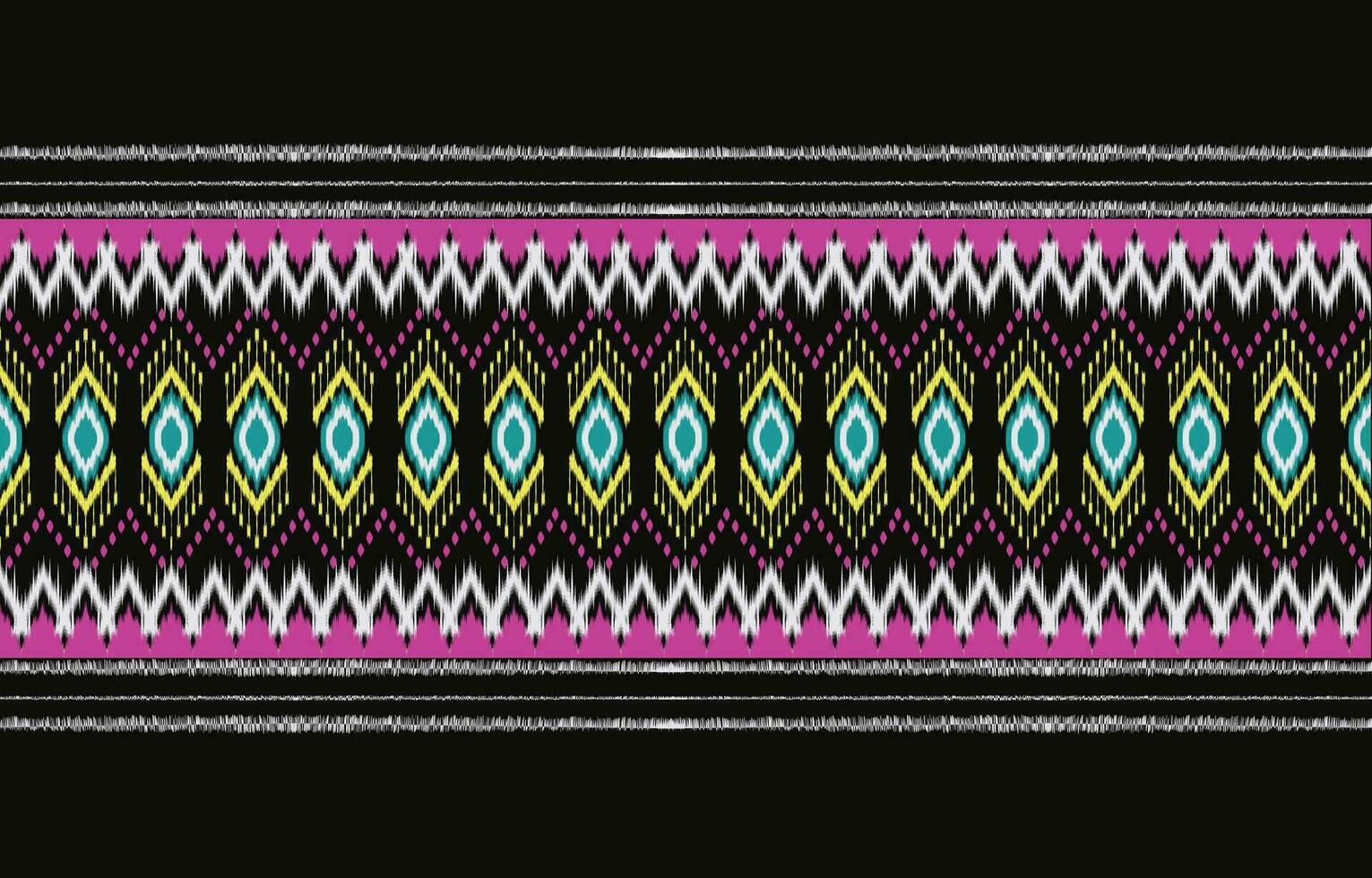 etnisch abstract ikat kunst. aztec ornament afdrukken. meetkundig etnisch patroon naadloos kleur oosters. ontwerp voor achtergrond ,gordijn, tapijt, behang, kleding, inpakken, batik, vector illustratie.