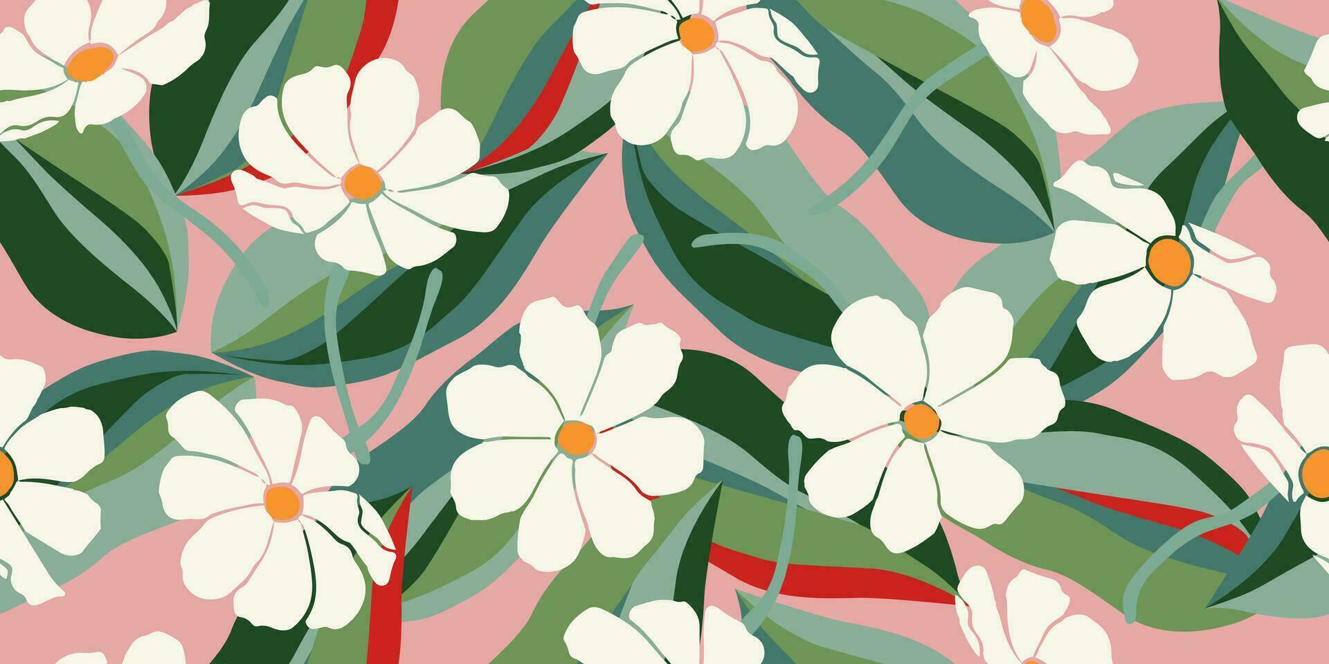 hand- getrokken bloemen, naadloos patronen met bloemen voor kleding stof, textiel, kleding, omhulsel papier, omslag, banier, interieur decor, abstract achtergronden. vector