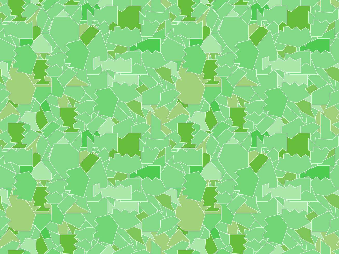 naadloos patroon van mozaïeken, stukken van gebroken glas, ijs in groen kleuren vector