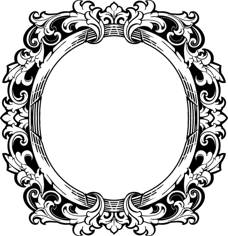 kader ornament wijnoogst klassiek element decoratie vector