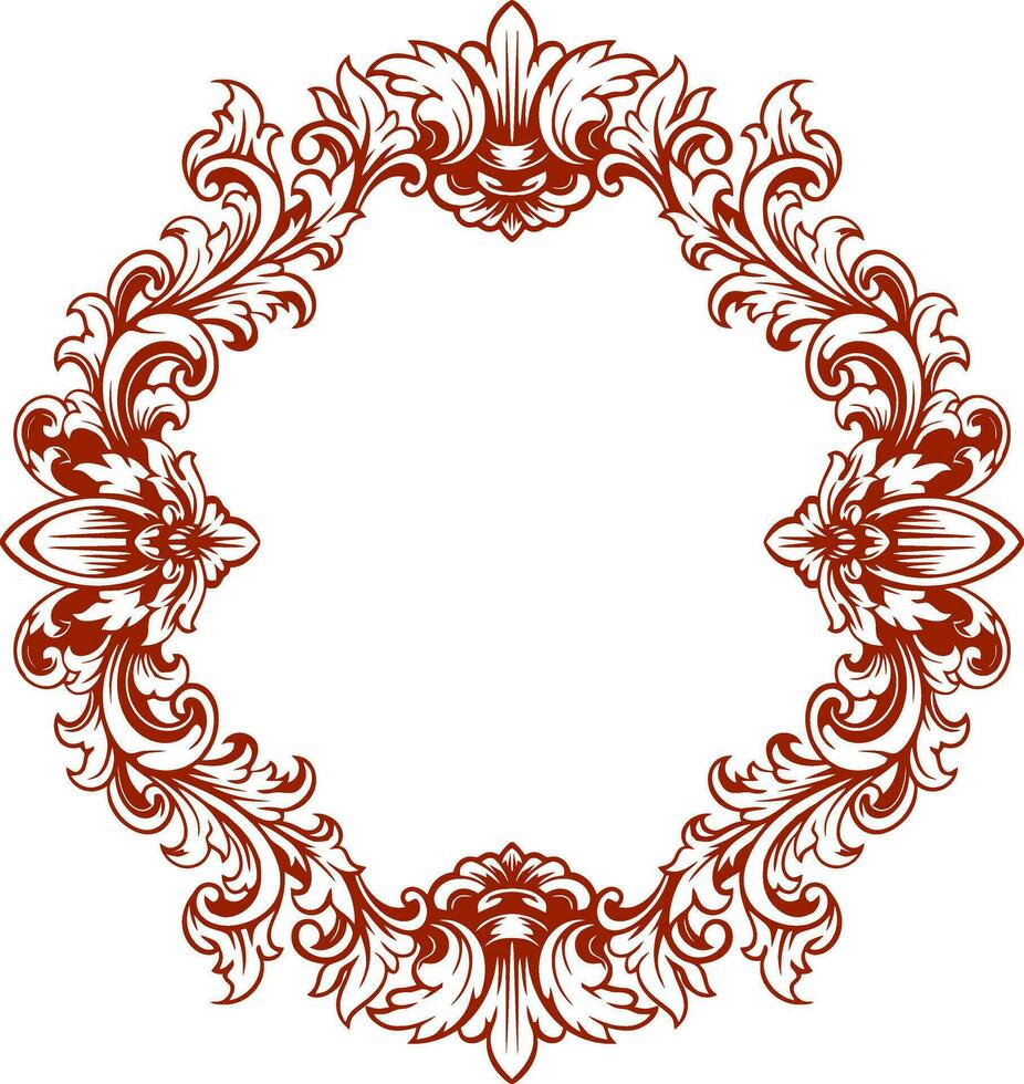 kader ornament wijnoogst klassiek element decoratie vector