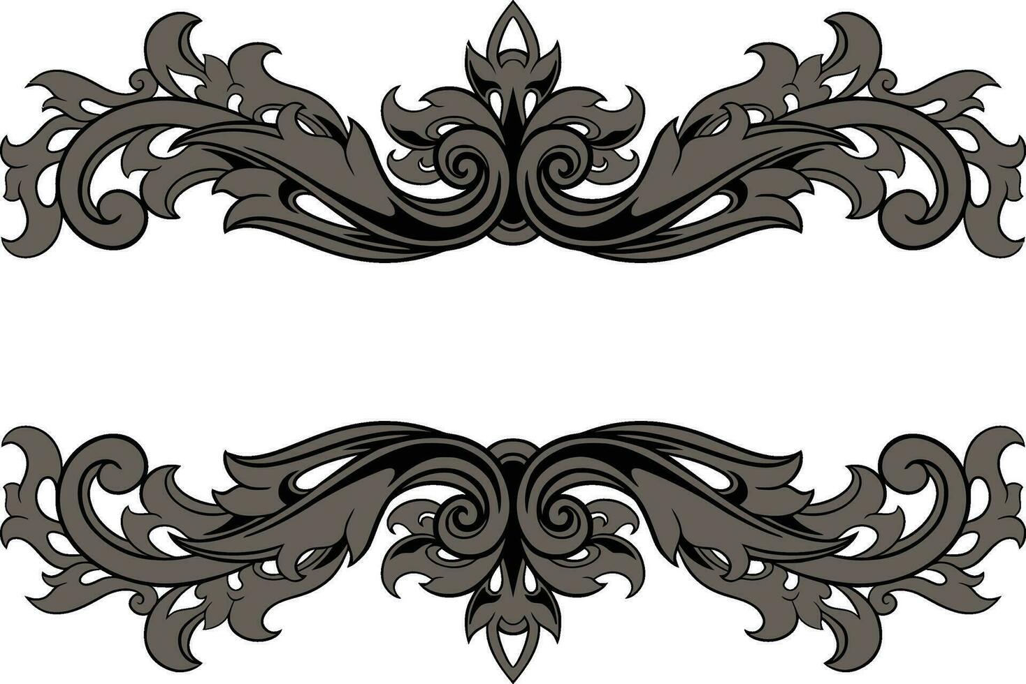 kader ornament wijnoogst klassiek element decoratie vector