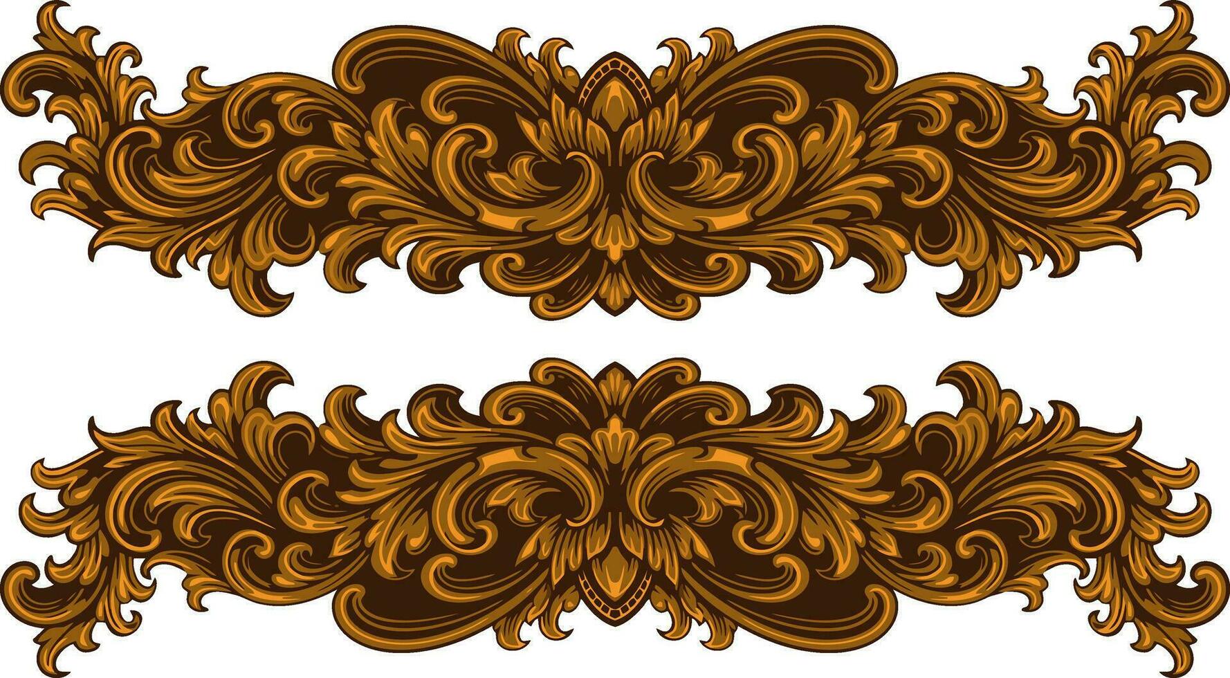 kader ornament wijnoogst klassiek element decoratie vector