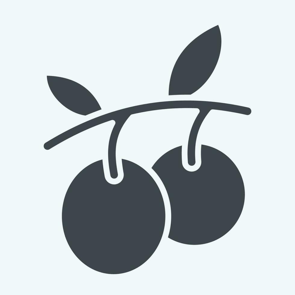 icoon olijf- olie. verwant naar fruit en groente symbool. glyph stijl. gemakkelijk ontwerp bewerkbaar. gemakkelijk illustratie vector