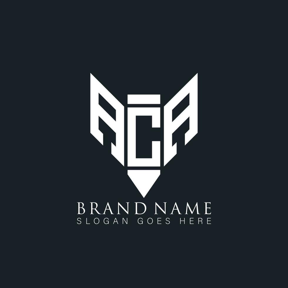 aca brief logo. aca creatief monogram initialen brief logo concept. aca uniek modern vlak abstract vector brief logo ontwerp.