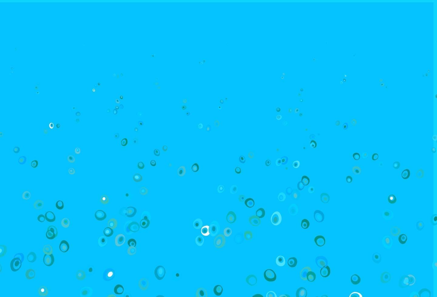 lichtblauw, groen vectorpatroon met bollen. vector
